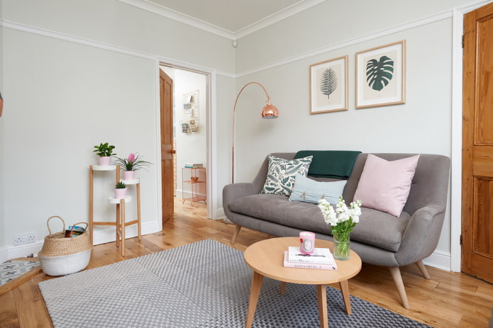 Muebles de estilo nórdico para el salón