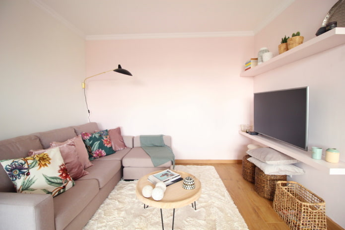 sala de estar pequeña de estilo nórdico