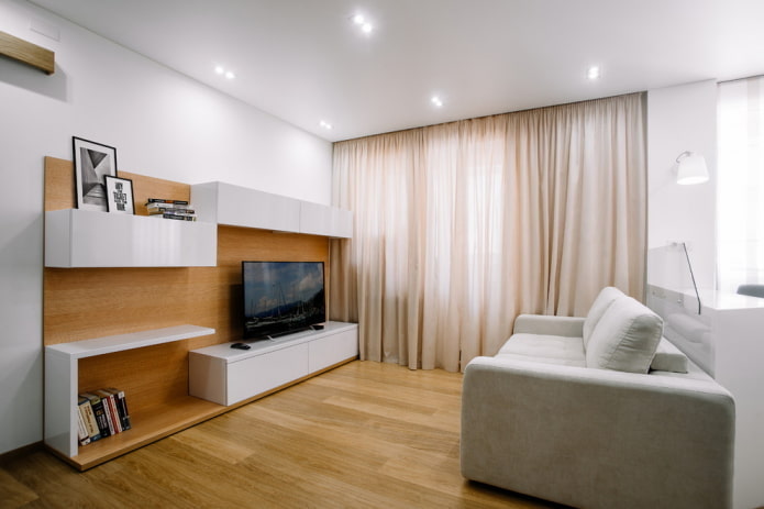 Muebles de salón de estilo minimalista