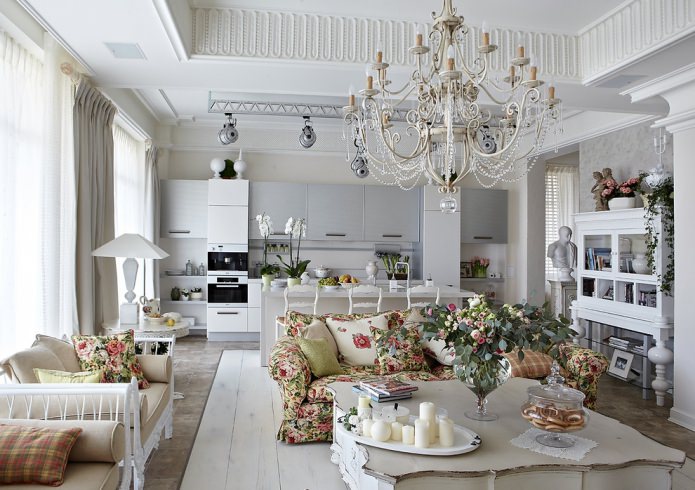 Provenza en la cocina-salón