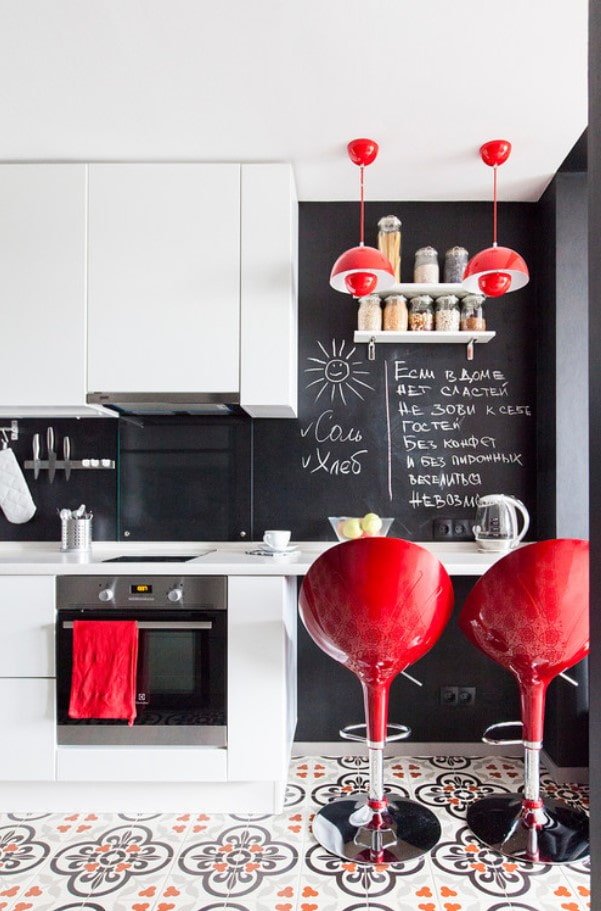 slate wall over bar counter