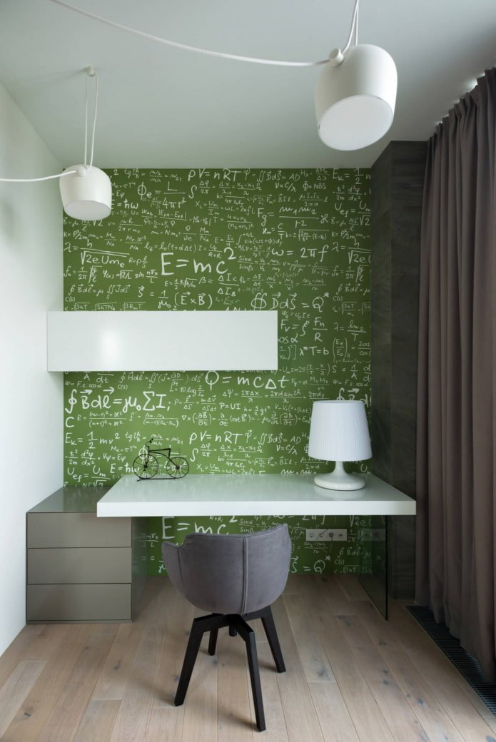 pintura de pizarra verde