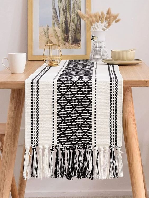 Camino de mesa estilo boho