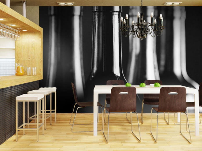 Papel pintado negro