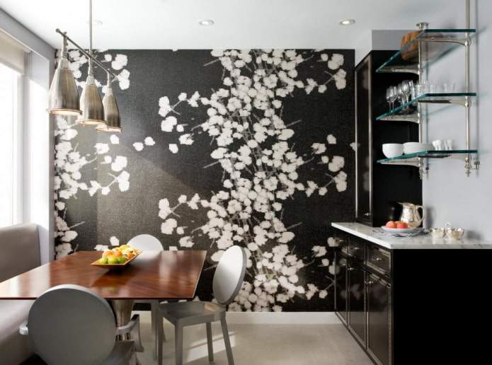 Papel pintado negro