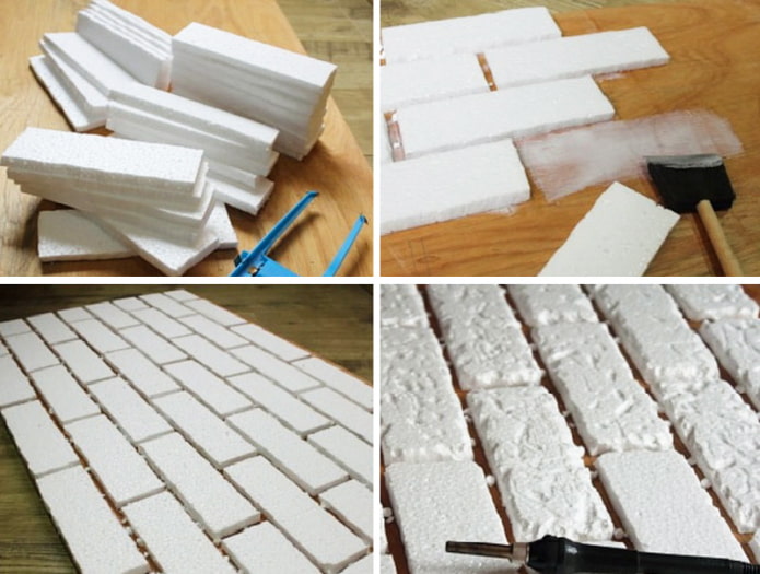 Fabricación de ladrillos de espuma