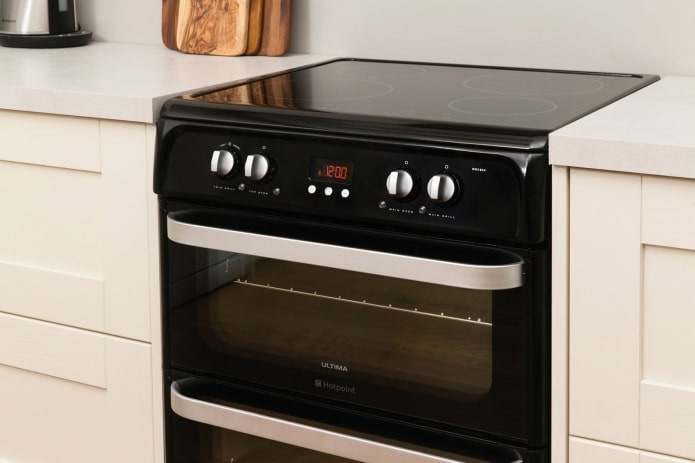 cocina de inducción con horno