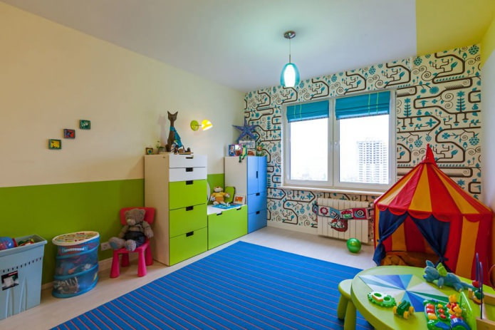 papel pintado para habitación de niño