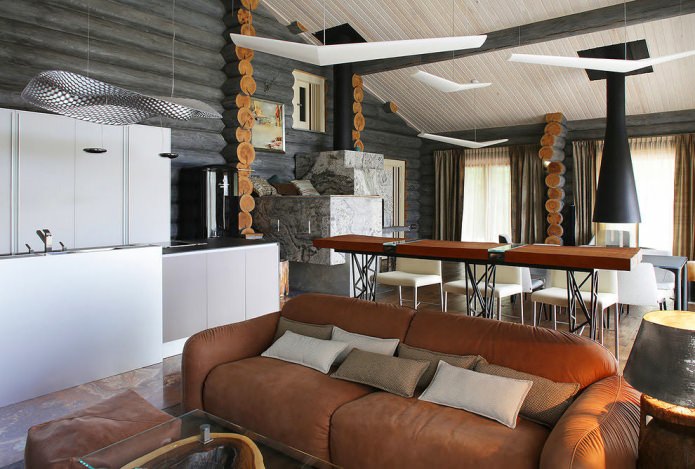 Interior de una casa moderna