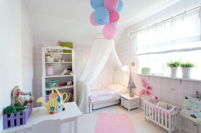 Diseño elegante de una habitación infantil