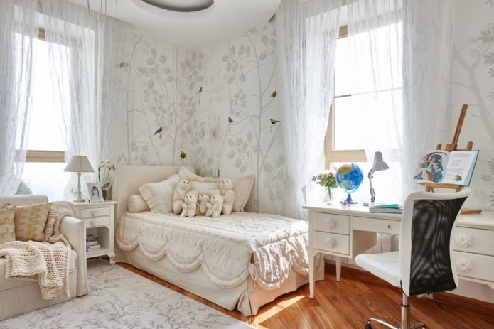 habitación para una niña de primer grado