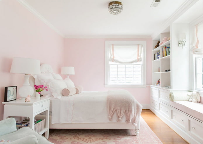 Habitación suave para niña