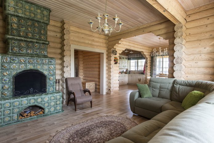 Casa de madera de troncos
