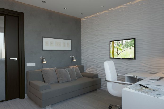 Estudio en un apartamento de dos habitaciones de 50 metros