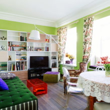 ¿Cómo diseñar el interior de la sala de estar en una casa particular?-0