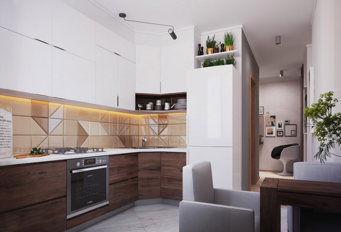 cocina en un apartamento de 40 m².