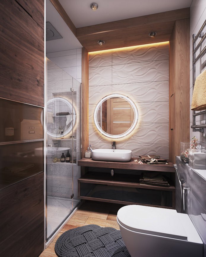 Baño en un apartamento de 40 m².