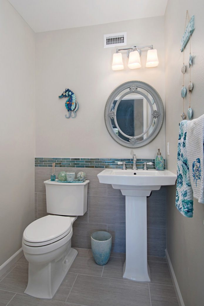 Estilo marino en el baño