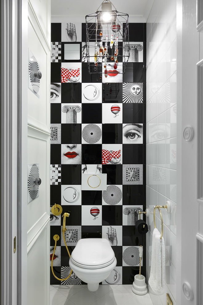 iluminación en el baño de una Khrushchevka