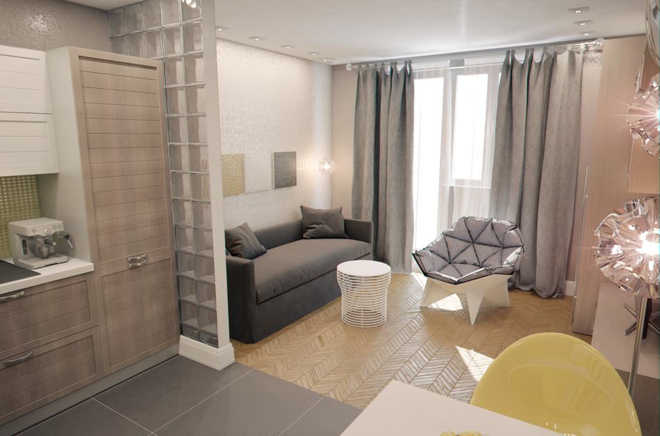 Diseño de un apartamento tipo estudio de 28 m².