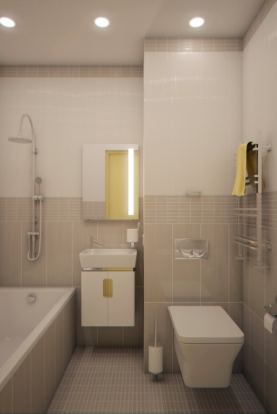 Interior de un pequeño estudio de 28 m².