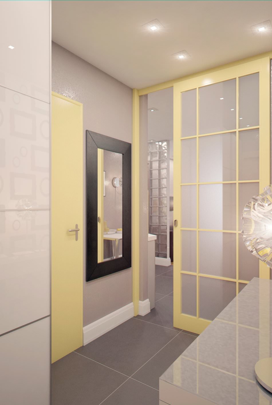Interior de un pequeño estudio de 28 m².