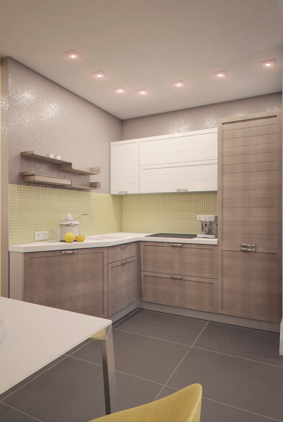 interior de un pequeño estudio de 28 m².