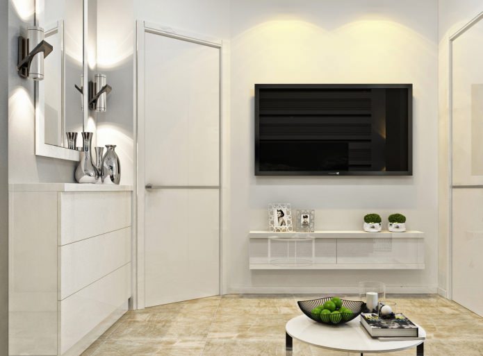 TV en la pared