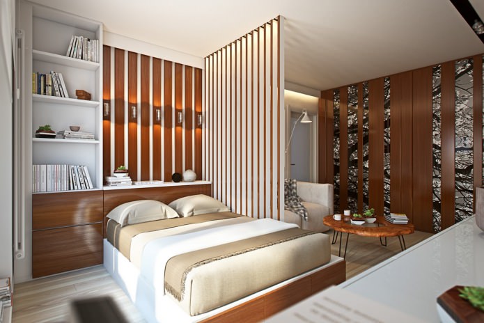 Salón-dormitorio en un apartamento de 36 m².