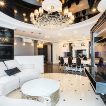 Interior en tonos blanco y negro: características de diseño, 60 fotos-2