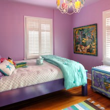 Interior en tonos morados: combinaciones, reseña por Habitaciones, 70 fotos - 13