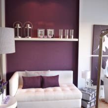 Interior en tonos morados: combinaciones, reseña por habitaciones, 70 fotos-14