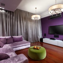 Interior en tonos morados: combinaciones, análisis por habitación, 70 fotos-18