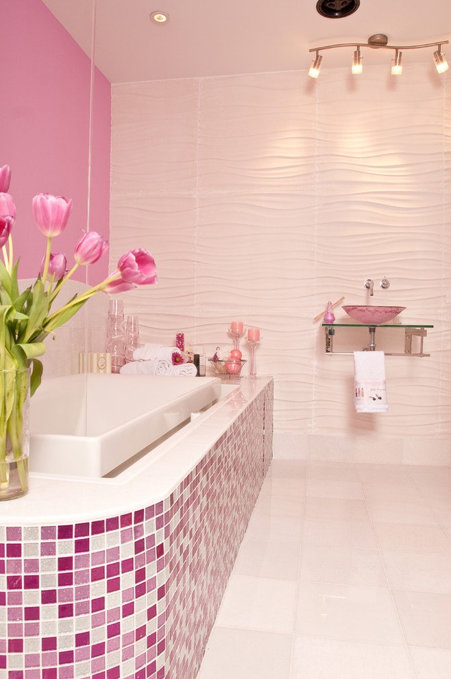 baño rosa