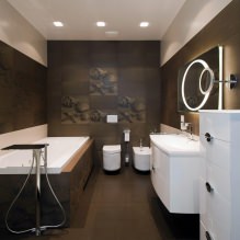 Interior del baño en un estilo moderno: 60 mejores fotos e ideas de diseño-2