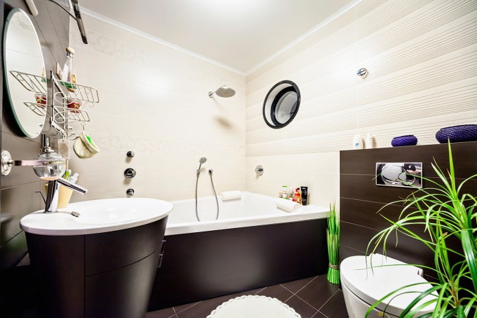 interior de baño en estilo moderno 