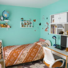 Turquesa: las mejores combinaciones en el interior -10
