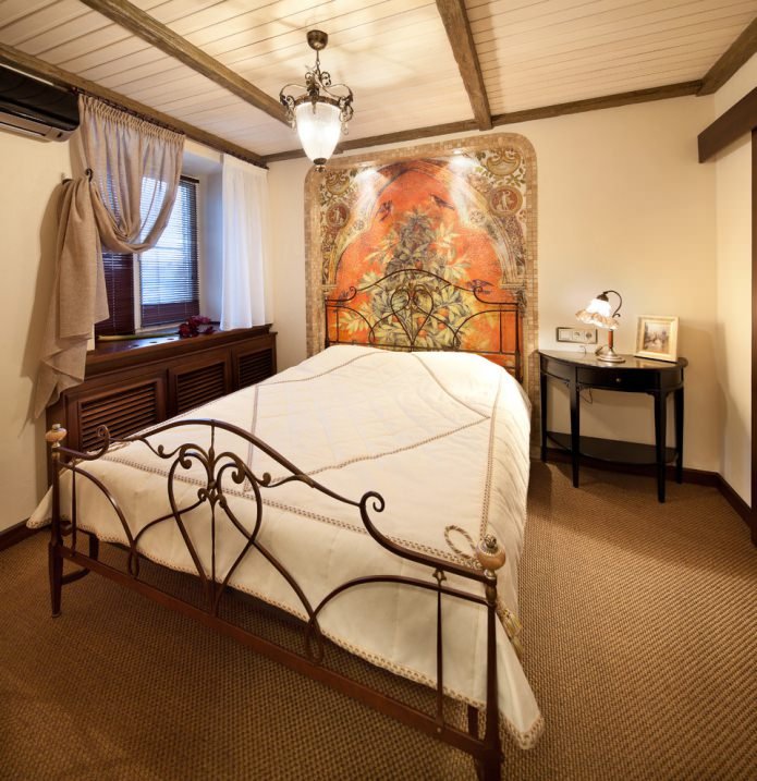 Interior de dormitorio italiano