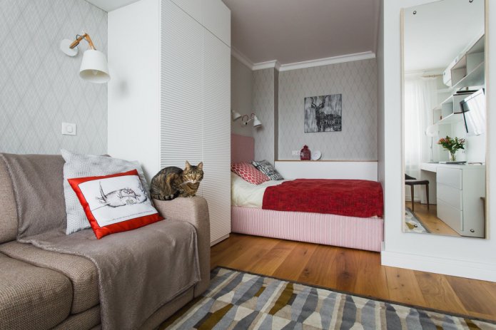 ¿Cómo convertir un apartamento de una habitación en uno de dos? 14 proyectos reales