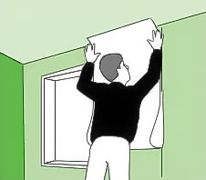 pegado de papel tapiz