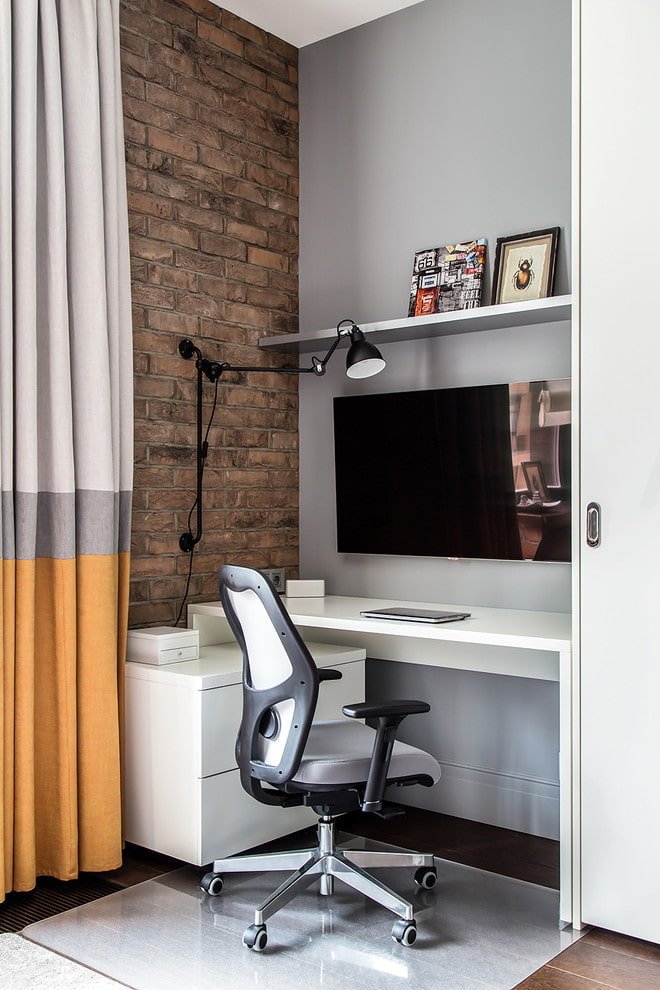 Espacio de trabajo en esquina