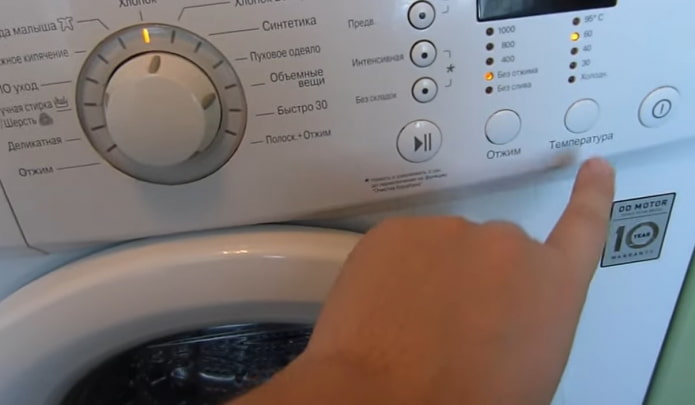 iniciar un ciclo de lavado vacío