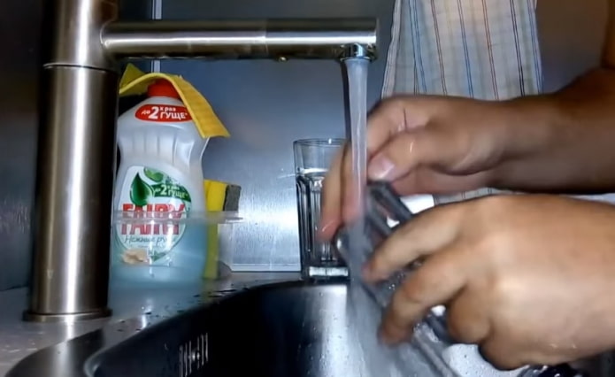 lavado del elemento calefactor
