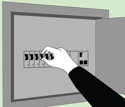 apagar la electricidad