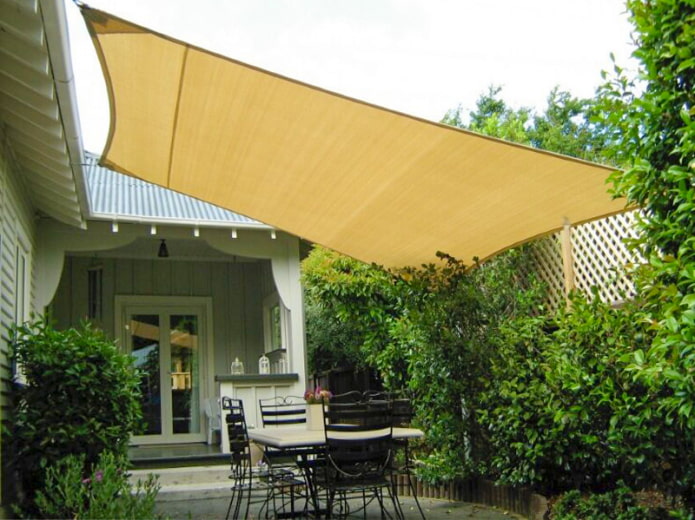 Toldo extendido