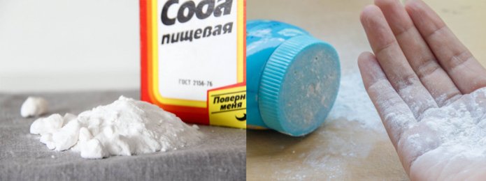 Mezcla de sosa y talco