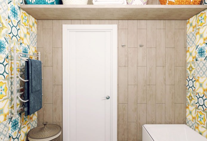 diseño de un baño combinado de 3,82 m2.