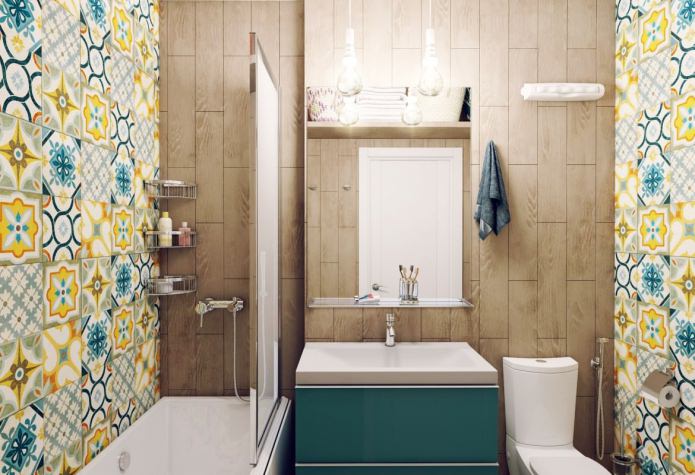 Diseño de un baño combinado de 3,82 m².