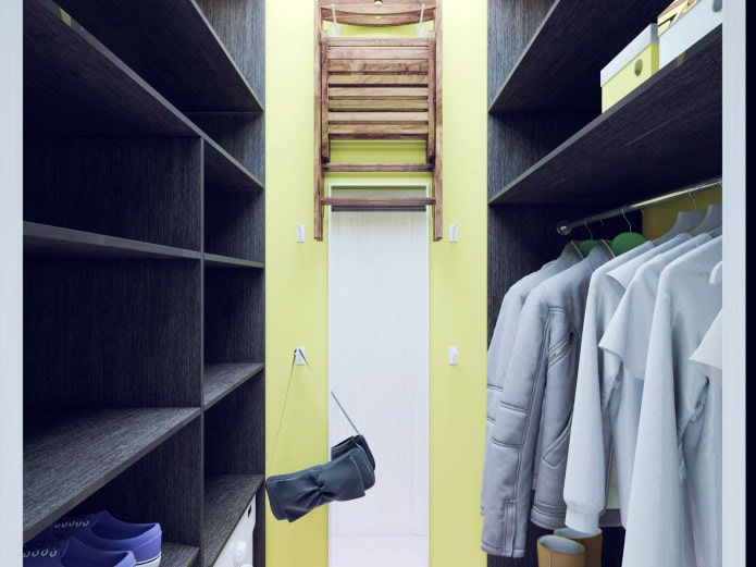 Diseño de vestidor de 2,4 m².