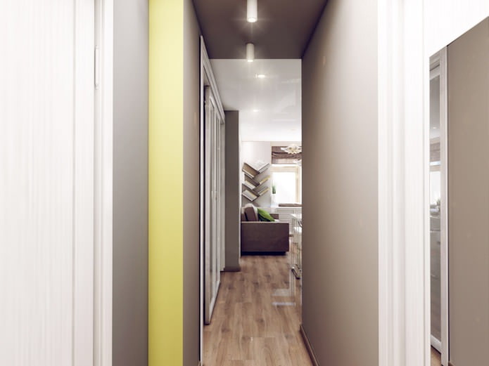 Diseño de un pasillo de 3,1 m².